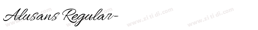 Alusans Regular字体转换 Alusans Regular字体转换